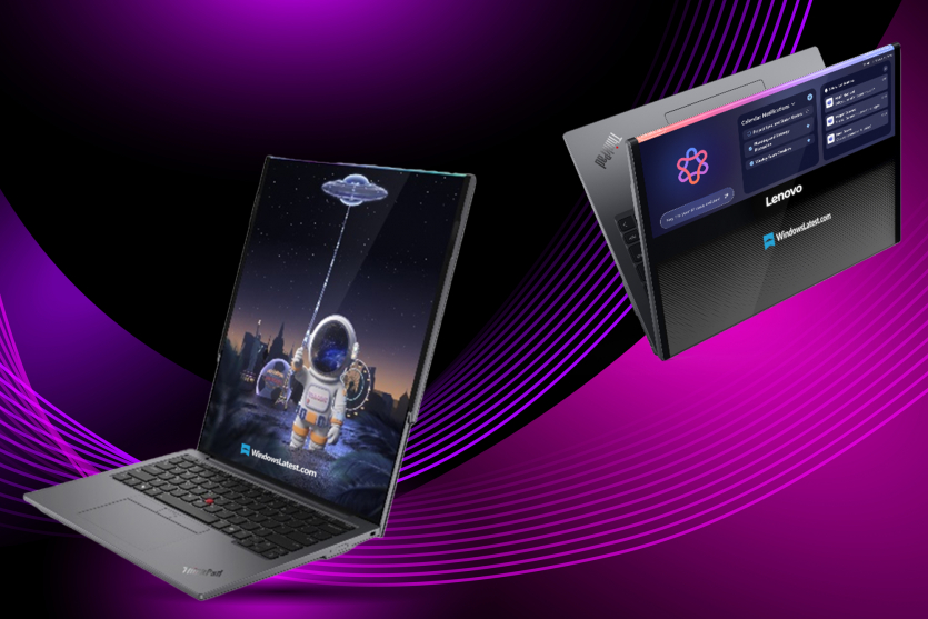 Ноутбук Lenovo ThinkPad Rollable XD: вертикальний дисплей загортається назад, як це працює