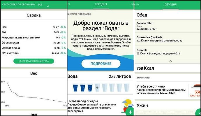Мобильное приложение для калорий